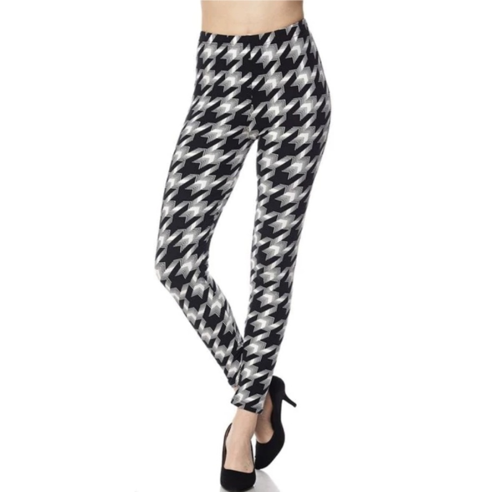 Super Soft Hounds Tooth Leggings